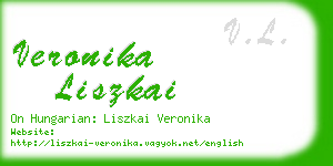 veronika liszkai business card